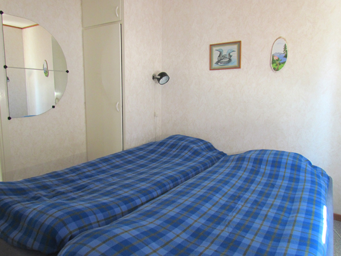 Schlafzimmer mit 1 Doppelbett