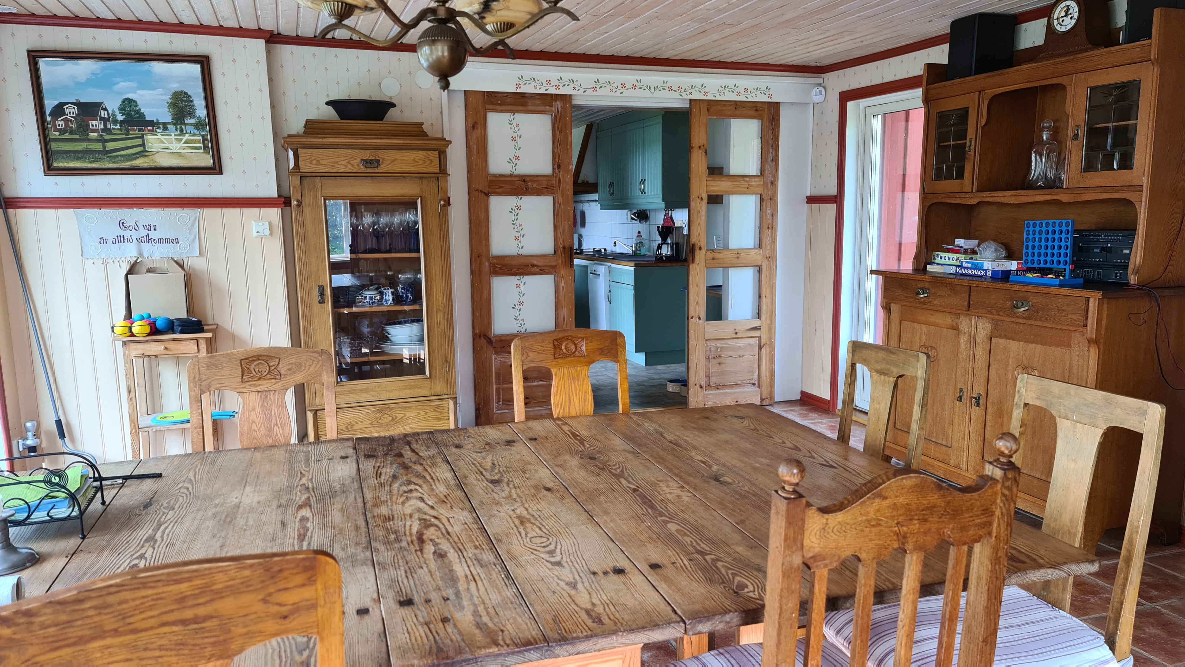 Blick in das Esszimmer