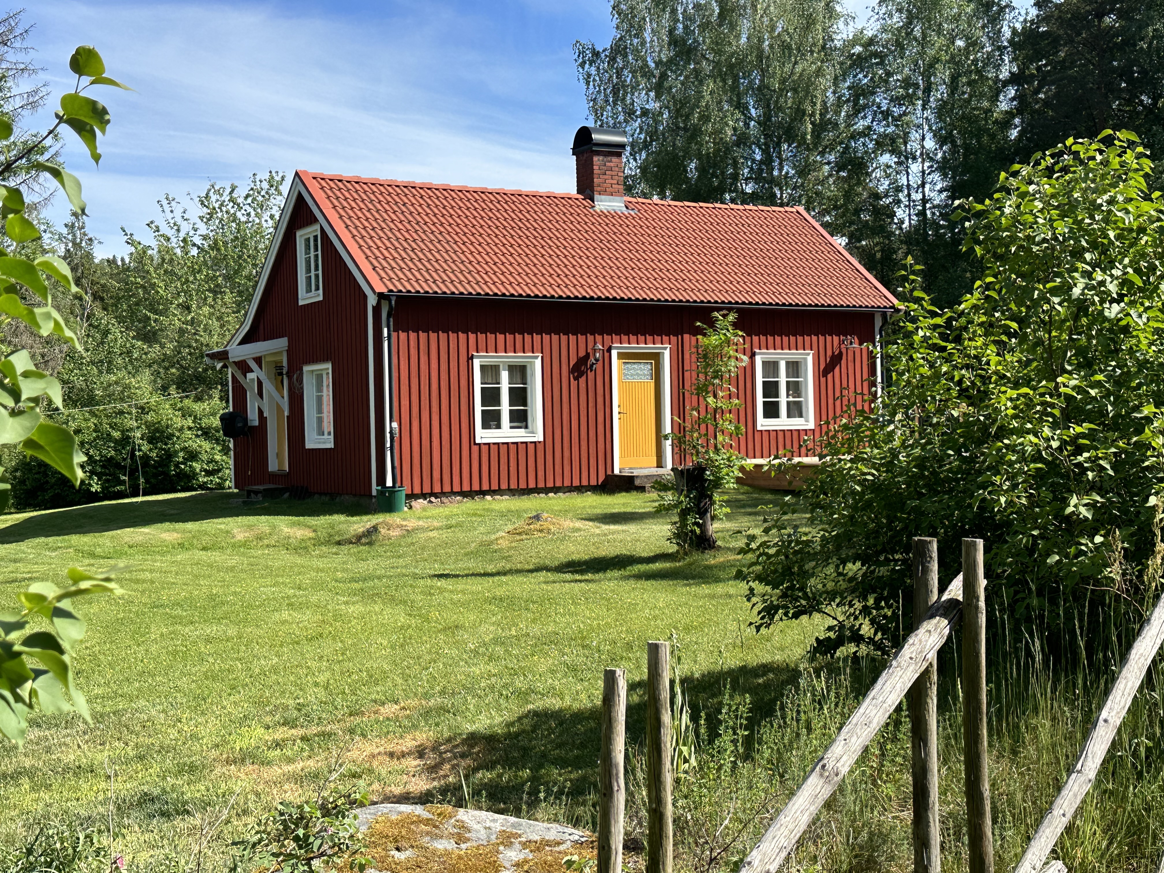 Blick auf das Ferienhaus