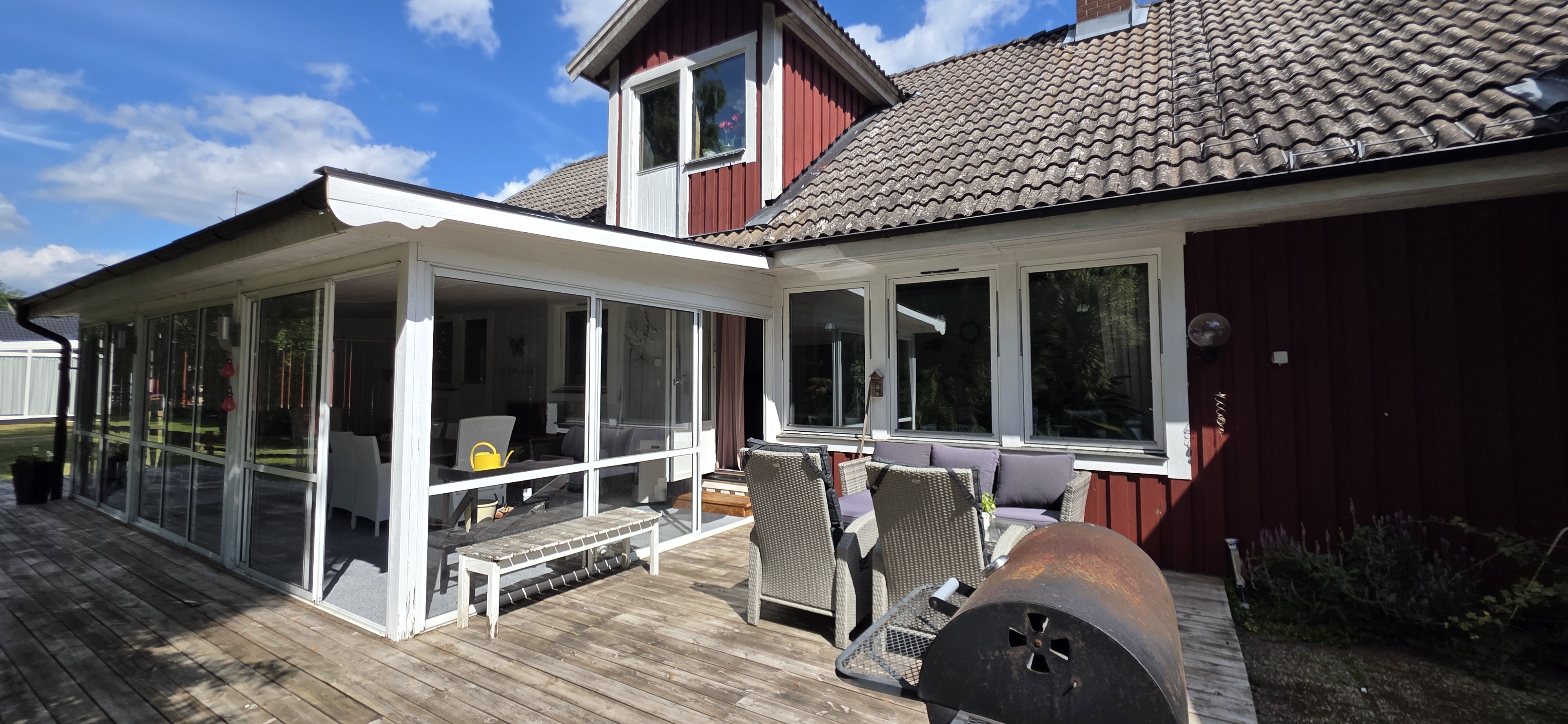 Wintergarten und Terrasse