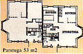 Skizze des Ferienhauses
