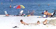 Sandbadestrand in der Nhe