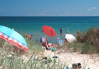 Sandbadestrand in der Nhe