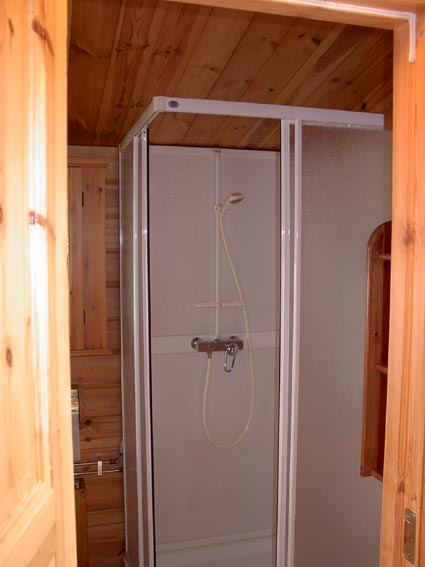 Dusche in der Badstuga