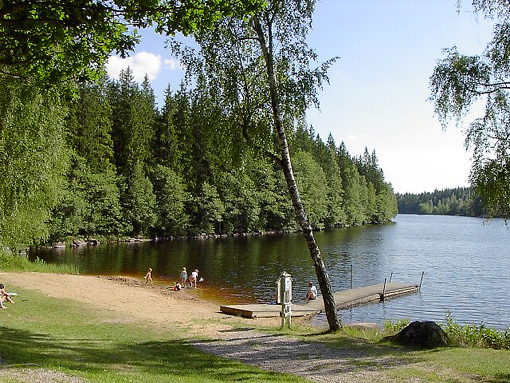 Badeplatz in 2 km Entfernung