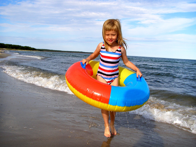Eigener Badestrand Grankullavi